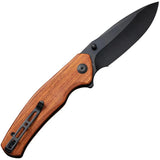 SENCUT Slashkin Linerlock Wood S20066-4 by SENCUT