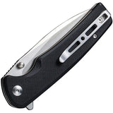 SENCUT Sachse Button Lock Black G10 S21007-5 by SENCUT