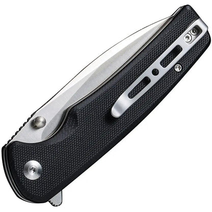 SENCUT Sachse Button Lock Black G10 S21007-5 by SENCUT