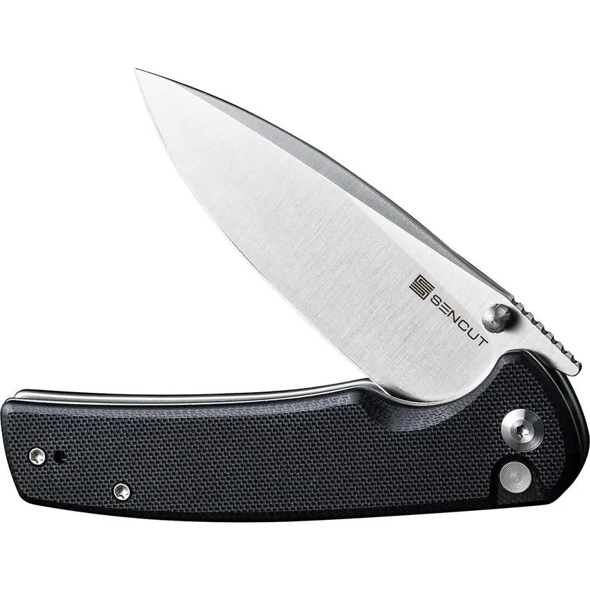 SENCUT Sachse Button Lock Black G10 S21007-5 by SENCUT