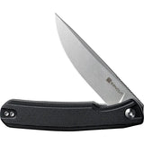 SENCUT Scitus Linerlock - D2 Tool Steel Blade, Black G10 Handle, Extended Tang, 4.5in Closed by SENCUT