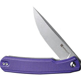 SENCUT Scitus Linerlock - Purple G10 Handle, 3.5 Inch D2 Blade, Extended Tang, Pocket Clip by SENCUT