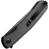 SENCUT Scitus Linerlock Green S21042-3 - D2 Tool Steel Blade With Black Stonewash Finish And Green Canvas Micarta Handle by SENCUT