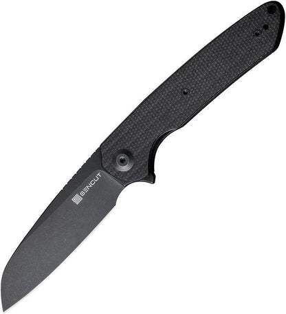 SENCUT Kyril Linerlock Black Micarta S22001-3 by SENCUT