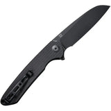 SENCUT Kyril Linerlock - Black Micarta Handle, 9Cr18MoV Blade, Extended Tang, Lanyard Hole by SENCUT