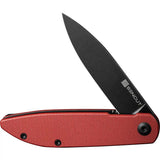 SENCUT BocII II Linerlock Burg G10 - D2 Tool Steel Drop Point Blade, Extended Tang, Pocket Clip by SENCUT