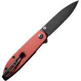 SENCUT BocII II Linerlock Burg G10 - D2 Tool Steel Drop Point Blade, Extended Tang, Pocket Clip by SENCUT