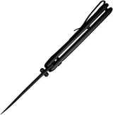 SENCUT ArcBlast Button Lock Knife - Black Stonewash 9Cr18MoV Blade Aluminum Handle by SENCUT