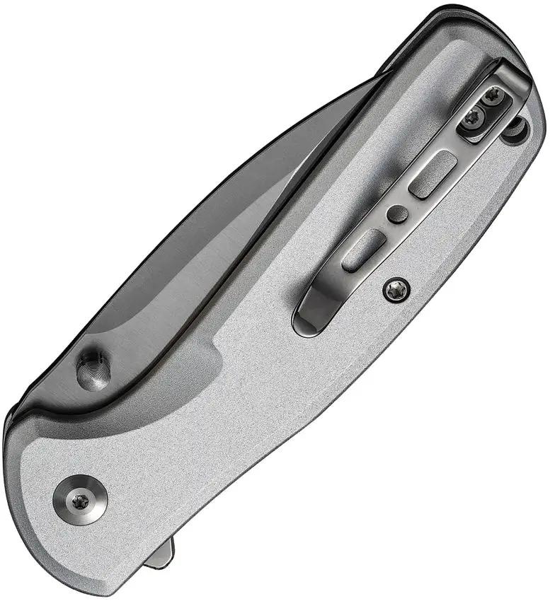 SENCUT ArcBlast Button Lock Knife - Satin Finish 3 Inch 9Cr18MoV Blade Aluminum Handle by SENCUT