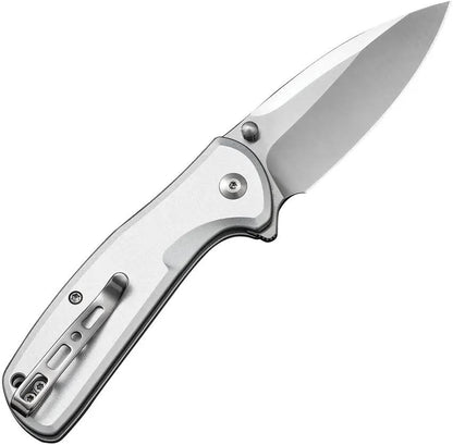 SENCUT ArcBlast Button Lock Knife - Satin Finish 3 Inch 9Cr18MoV Blade Aluminum Handle by SENCUT