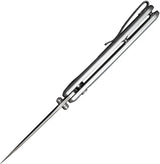 SENCUT ArcBlast Button Lock Knife - Satin Finish 3 Inch 9Cr18MoV Blade Aluminum Handle by SENCUT