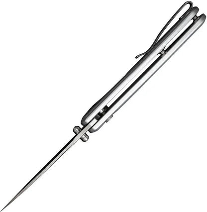SENCUT ArcBlast Button Lock Knife - Satin Finish 3 Inch 9Cr18MoV Blade Aluminum Handle by SENCUT