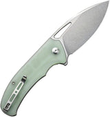 SENCUT Phantara Linerlock Jade S23014-2 - Jade G10 Handle, 9Cr18MoV Blade, Stonewash Finish by SENCUT
