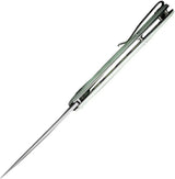 SENCUT Phantara Linerlock Jade S23014-2 - Jade G10 Handle, 9Cr18MoV Blade, Stonewash Finish by SENCUT