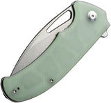 SENCUT Phantara Linerlock Jade S23014-2 - Jade G10 Handle, 9Cr18MoV Blade, Stonewash Finish by SENCUT