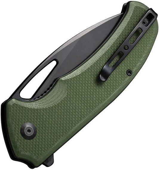 SENCUT Phantara Linerlock OD S23014-3 - Durable 9Cr18MoV Blade With Black Stonewash Finish And G10 Handle by SENCUT