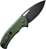 SENCUT Phantara Linerlock OD S23014-3 - Durable 9Cr18MoV Blade With Black Stonewash Finish And G10 Handle by SENCUT