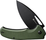 SENCUT Phantara Linerlock OD S23014-3 - Durable 9Cr18MoV Blade With Black Stonewash Finish And G10 Handle by SENCUT