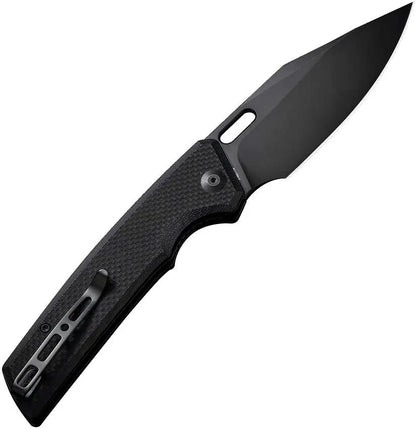 SENCUT GlideStrike Linerlock Knife - Black Stonewashed 9Cr18MoV Blade G10 Handle Thumb Pull by SENCUT