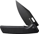 SENCUT GlideStrike Linerlock Knife - Black Stonewashed 9Cr18MoV Blade G10 Handle Thumb Pull by SENCUT