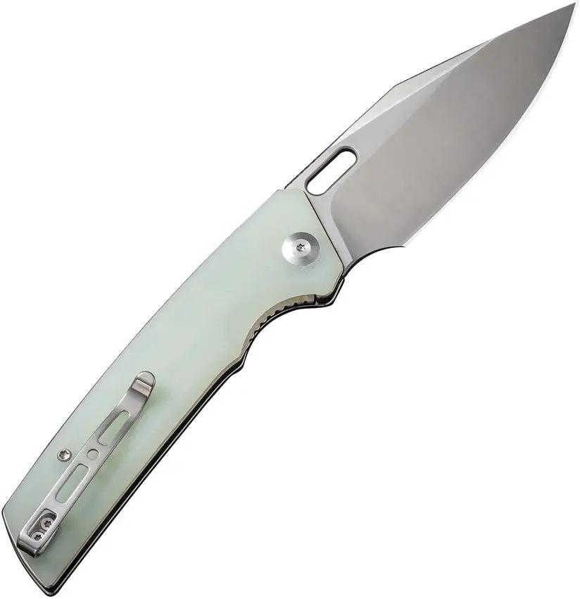 SENCUT GlideStrike Linerlock Jade S23018-2 - Jade G10 Handle With Satin 9Cr18MoV Blade For Everyday Carry by SENCUT