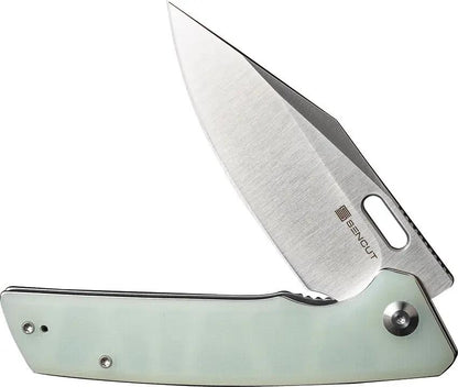 SENCUT GlideStrike Linerlock Jade S23018-2 - Jade G10 Handle With Satin 9Cr18MoV Blade For Everyday Carry by SENCUT