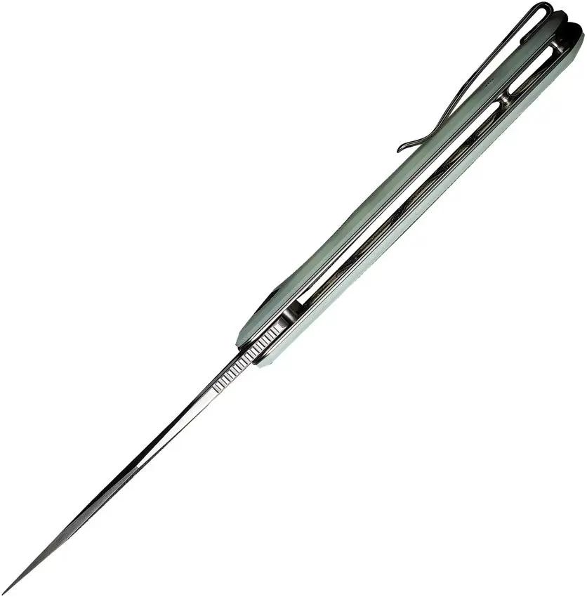 SENCUT GlideStrike Linerlock Jade S23018-2 - Jade G10 Handle With Satin 9Cr18MoV Blade For Everyday Carry by SENCUT