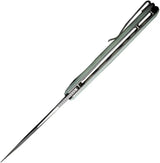SENCUT GlideStrike Linerlock Jade S23018-2 - Jade G10 Handle With Satin 9Cr18MoV Blade For Everyday Carry by SENCUT