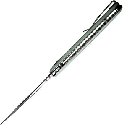 SENCUT GlideStrike Linerlock Jade S23018-2 - Jade G10 Handle With Satin 9Cr18MoV Blade For Everyday Carry by SENCUT