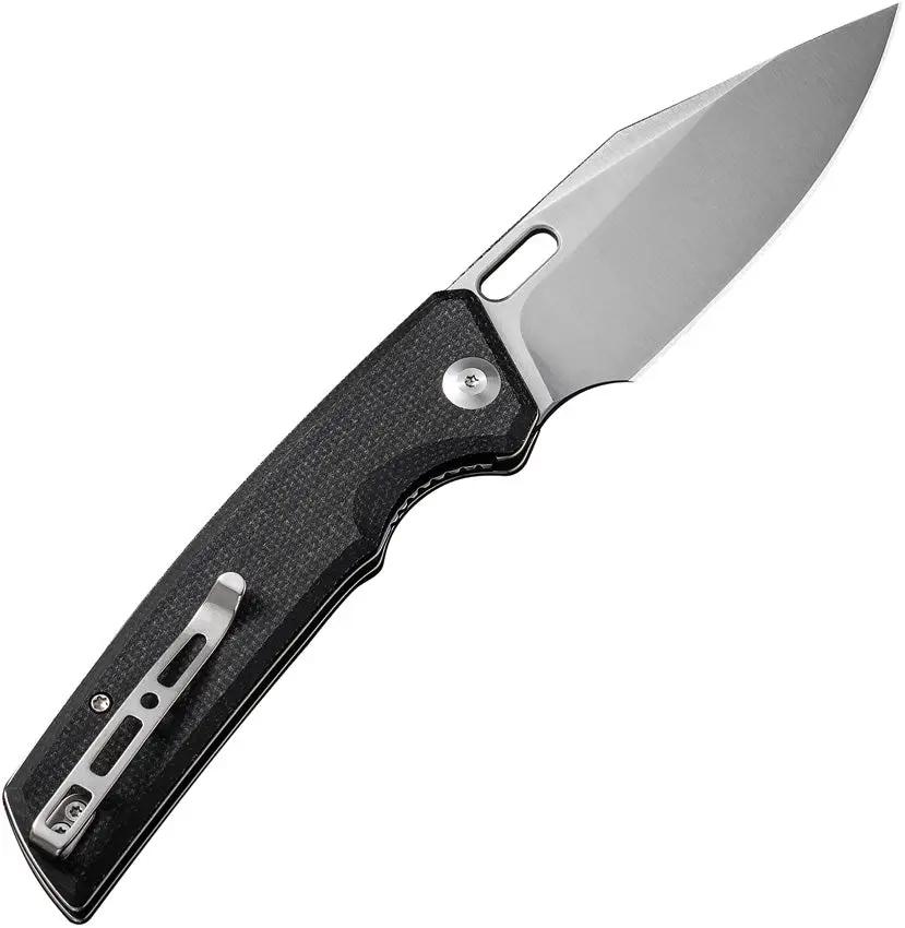 SENCUT GlideStrike Liner Lock Satin 9Cr18MoV Blade Black G10 Handle Thumb Pull Pocket Clip EDC Knife Storage Case by SENCUT