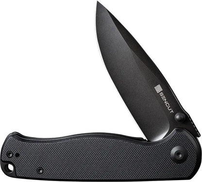 SENCUT Errant Linerlock Black G10 S23054B-1 by SENCUT