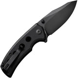 SENCUT Excalis Linerlock Knife - 9Cr18MoV Stainless Blade With Black G10 Handle And Reverse Tanto by SENCUT