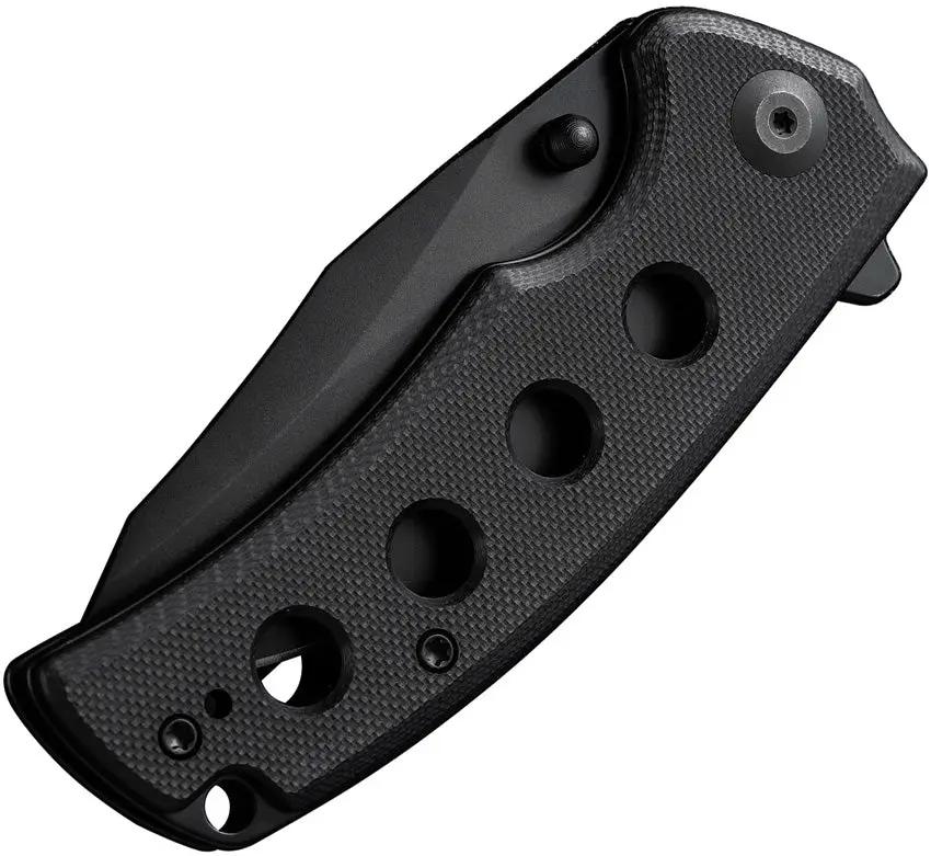 SENCUT Excalis Linerlock Knife - 9Cr18MoV Stainless Blade With Black G10 Handle And Reverse Tanto by SENCUT
