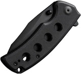 SENCUT Excalis Linerlock Knife - 9Cr18MoV Stainless Blade With Black G10 Handle And Reverse Tanto by SENCUT