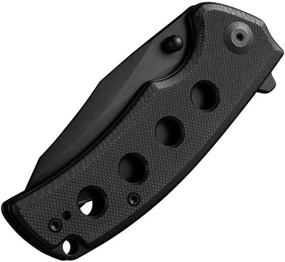 SENCUT Excalis Linerlock Knife - 9Cr18MoV Stainless Blade With Black G10 Handle And Reverse Tanto by SENCUT