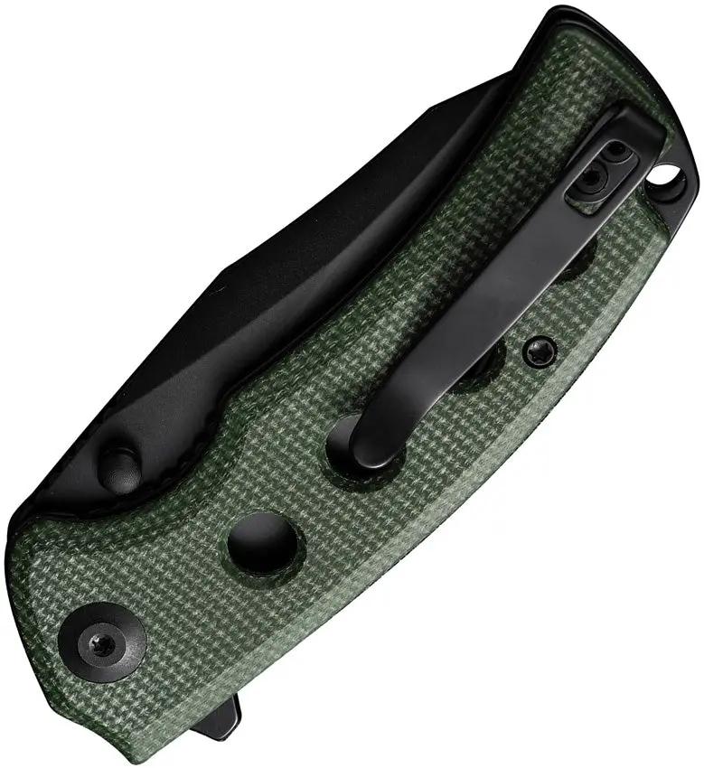 SENCUT Excalis Linerlock Green Micarta Handle - 3 Inch Reverse Tanto 9Cr18MoV EDC Knife by SENCUT
