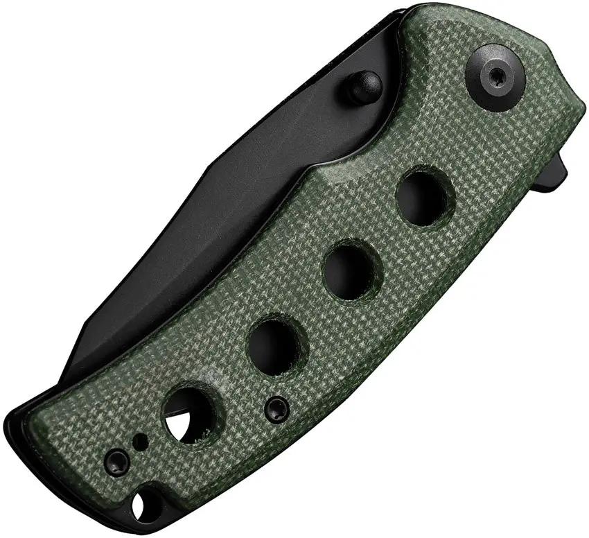 SENCUT Excalis Linerlock Green Micarta Handle - 3 Inch Reverse Tanto 9Cr18MoV EDC Knife by SENCUT