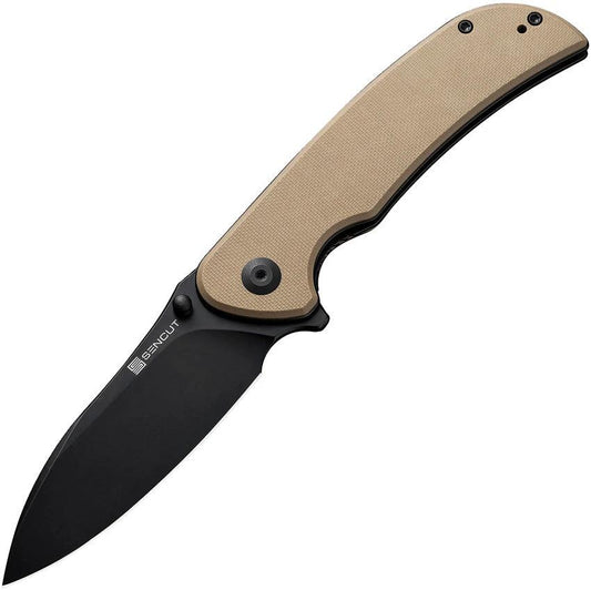 SENCUT Borzam Linerlock Tan G10 S23077-2 by SENCUT