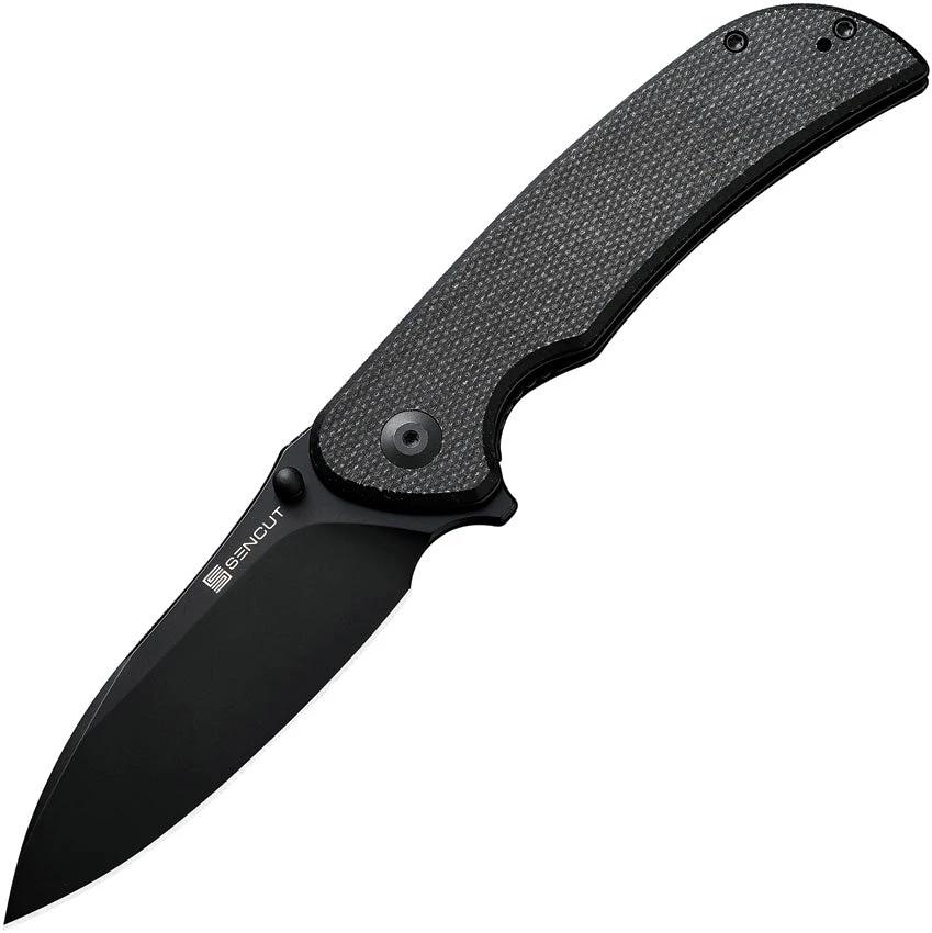 SENCUT Borzam Linerlock Black Micarta S23077-3 by SENCUT
