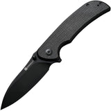 SENCUT Borzam Linerlock Black Micarta S23077-3 by SENCUT