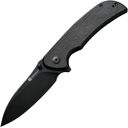 SENCUT Borzam Linerlock Black Micarta S23077-3 by SENCUT