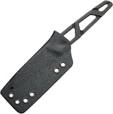 SENCUT TEXO Neck Knife S23095-1 - 5 Inch Overall, Stonewashed 9Cr18MoV Blade With Skeletonized Handle by SENCUT