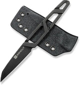 SENCUT TEXO Neck Knife S23095-1 - 5 Inch Overall, Stonewashed 9Cr18MoV Blade With Skeletonized Handle by SENCUT