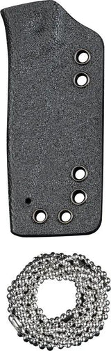 SENCUT TEXO Neck Knife SW S23095-2 - 9Cr18MoV Blade, 5 Inch Overall Skeletonized One Piece Handle Kydex Neck Sheath by SENCUT