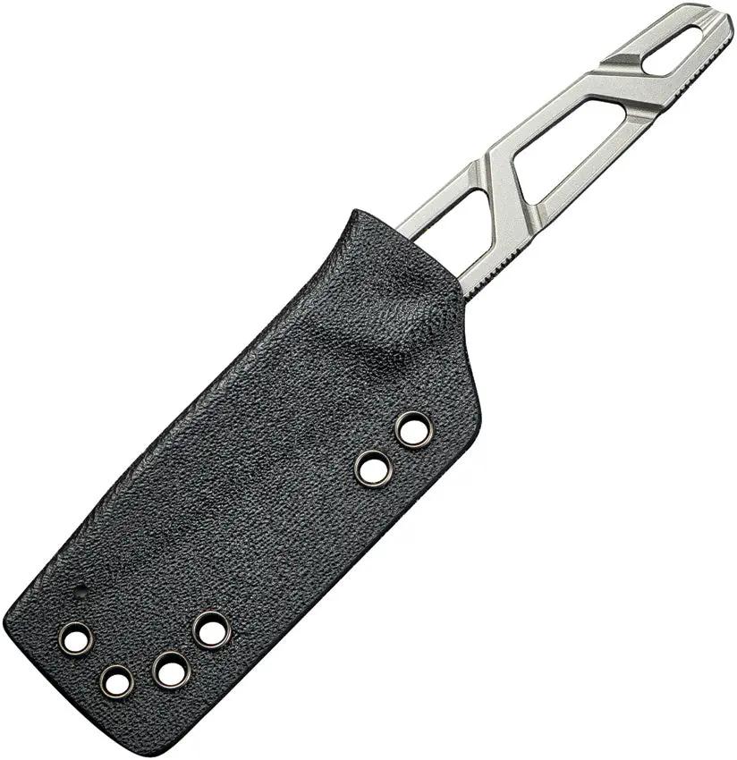 SENCUT TEXO Neck Knife SW S23095-2 - 9Cr18MoV Blade, 5 Inch Overall Skeletonized One Piece Handle Kydex Neck Sheath by SENCUT