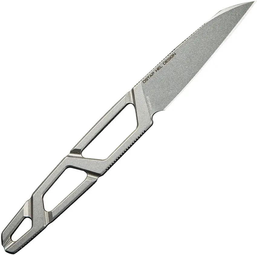 SENCUT TEXO Neck Knife SW S23095-2 - 9Cr18MoV Blade, 5 Inch Overall Skeletonized One Piece Handle Kydex Neck Sheath by SENCUT