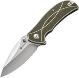 SENCUT Hyrax Linerlock Green S23097-2 by SENCUT