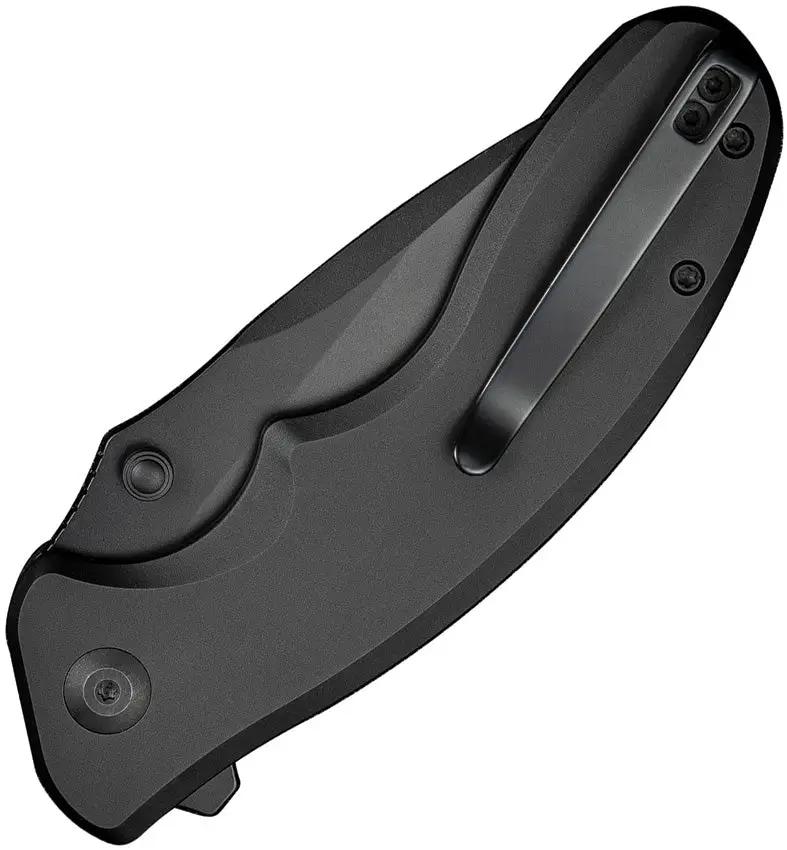 SENCUT Cybrix Button Lock - 9Cr18MoV Stainless Blade Black Stonewash Aluminum Handle by SENCUT