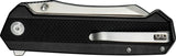 SENCUT Draxor Linerlock - Satin 9Cr18MoV Blade, Black G10 Handle, 5 Inch Closed by SENCUT