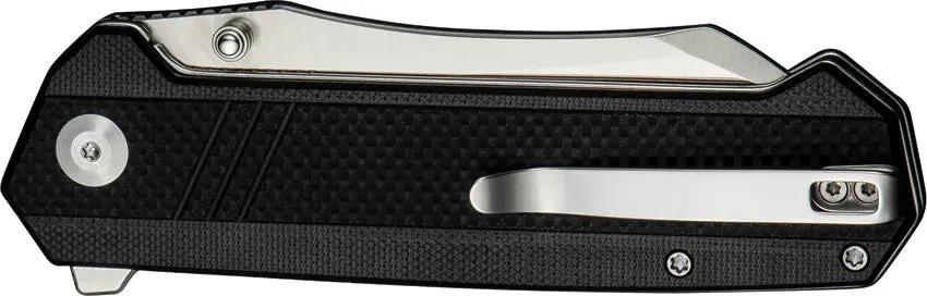 SENCUT Draxor Linerlock - Satin 9Cr18MoV Blade, Black G10 Handle, 5 Inch Closed by SENCUT